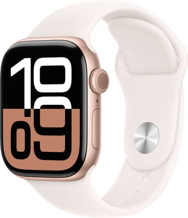 Apple Watch S10 46mm GPS+Cel (Rosegull/Svak Rosa Sport Band) M/L