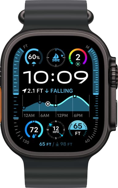 Apple Watch Ultra 2 49mm GPS+CEL (Sort Titan/Sort Ocean Band)