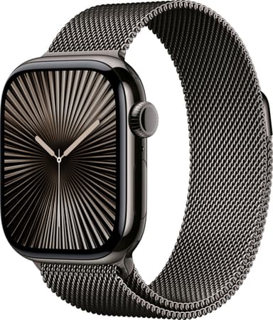 Apple Watch S10 46mm GPS+Cel (Skifertitan/Skifer Milanese Loop) M/L