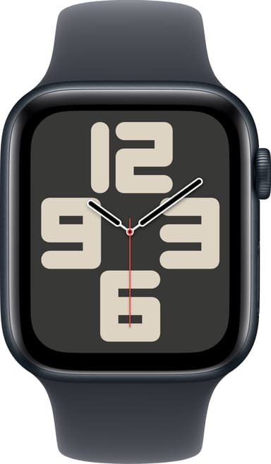 Apple Watch SE 2nd Gen 44mm GPS (Midnatt Alu/Midnatt sport band M/L)