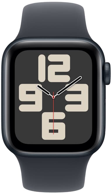 Apple Watch SE 2nd Gen 44mm GPS (Midnatt Alu/Midnatt sport band S/M)