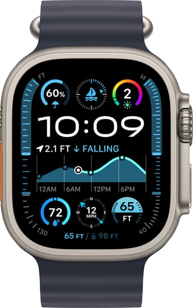 Apple Watch Ultra 2 49mm GPS+CEL (Naturlig Titan/Navy Ocean Band)