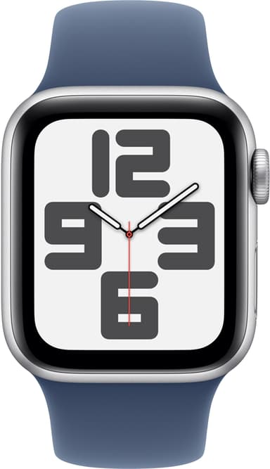 Apple Watch SE 2nd Gen 40mm LTE (Sølv Alu/Denim sport band S/M)
