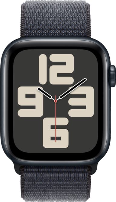 Apple Watch SE 2nd Gen 44mm GPS (Midnatt Alu/Blekk sport loop)