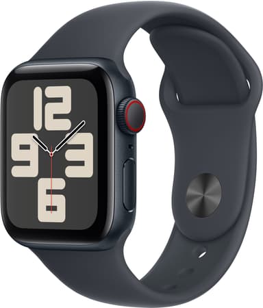 Apple Watch SE 2nd Gen 40mm LTE (Midnatt Alu/Midnatt sport band M/L)