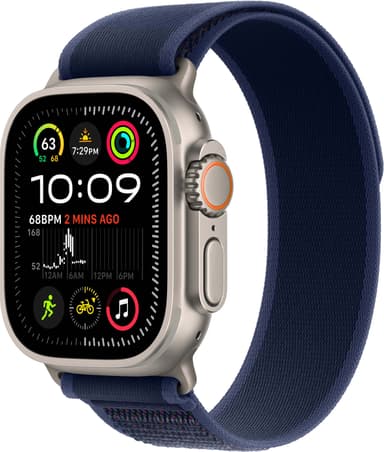 Apple Watch Ultra 2 49mm GPS+CEL (Naturlig Titan/Blå Trail Loop) M/L