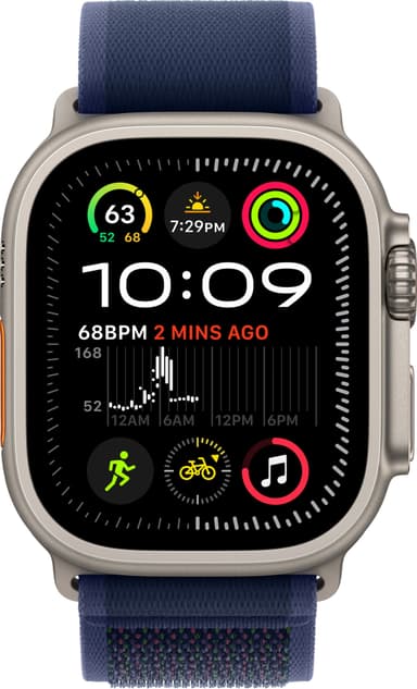 Apple Watch Ultra 2 49mm GPS+CEL (Naturlig Titan/Blå Trail Loop) M/L