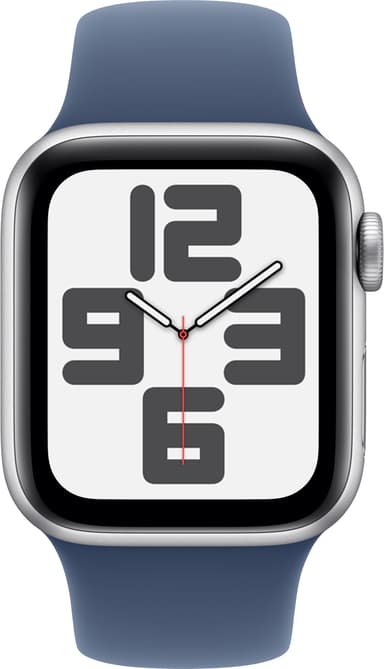 Apple Watch SE 2nd Gen 40mm LTE (Sølv Alu/Denim sport band M/L)