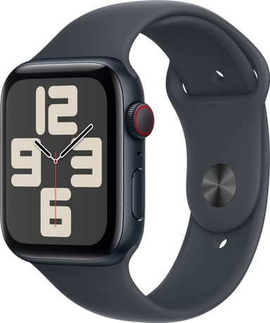 Apple Watch SE 2nd Gen 44mm LTE (Midnatt Alu/Midnatt sport band S/M)