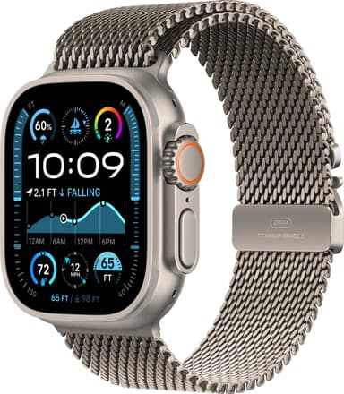Apple Watch Ultra 2 49mm GPS+CEL (Naturlig Titan/Naturlig Titan Milanese Loop) M
