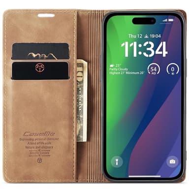 CaseMe mobildeksel 013 iPhone 16 Pro - Brun