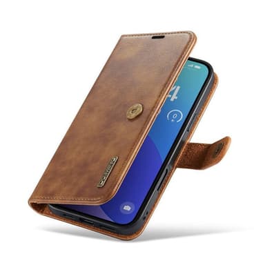 Mobil lommebok DG-Ming 2i1 iPhone 16 Pro - Brun