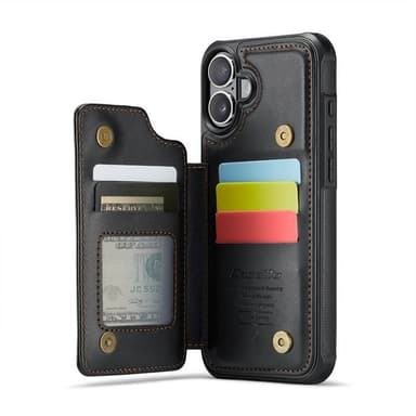 CaseMe mobildeksel C22 iPhone 16 - Svart