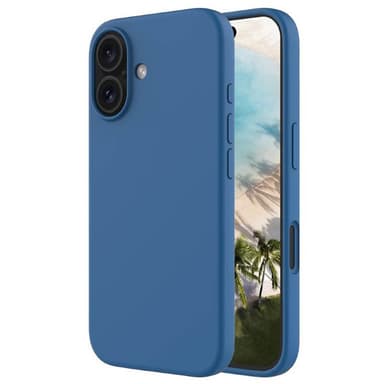 Liquid silikon deksel iPhone 16 - Cobolt Blue