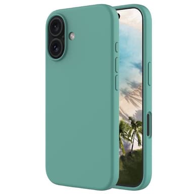 Liquid silikon deksel iPhone 16 - Pine Green