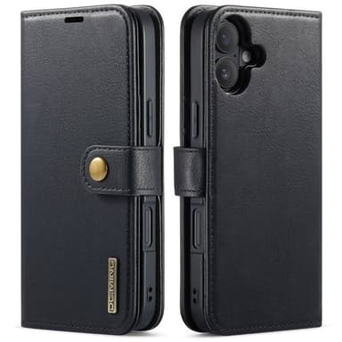 Mobil lommebok DG-Ming 2i1 iPhone 16 - Svart