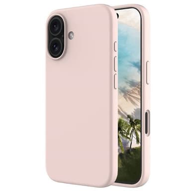 Liquid silikon deksel iPhone 16 - Pink Sand