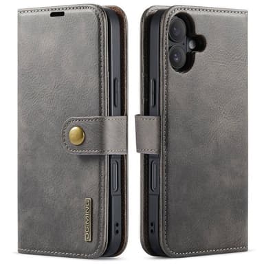 Mobil lommebok DG-Ming 2i1 iPhone 16 - Grå