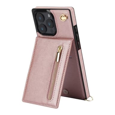 Zipper halskjede deksel iPhone 16 Pro Max - Rose