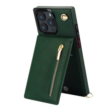 Zipper halskjede deksel iPhone 16 Pro - Grønn