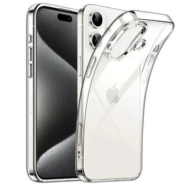 Silikondeksel gjenomsiktig iPhone 16 Plus