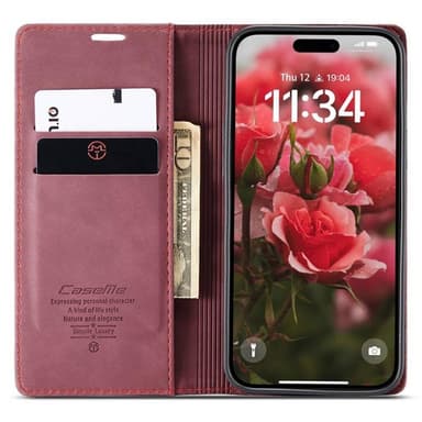 CaseMe mobildeksel 013 iPhone 16 Plus - Burgunder