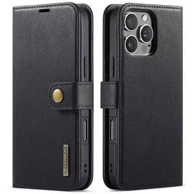 Mobil lommebok DG-Ming 2i1 iPhone 16 Pro - Svart