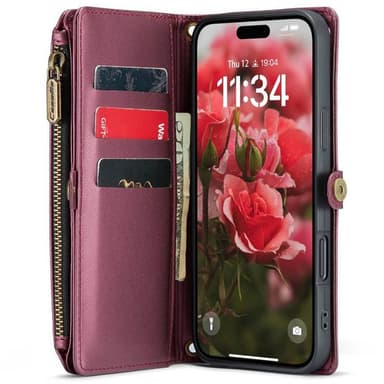 CaseMe mobildeksel C36 iPhone 16 - Burgunder