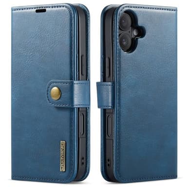 Mobil lommebok DG-Ming 2i1 iPhone 16 - Blå