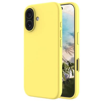 Liquid silikon deksel iPhone 16 Plus - Canary Yellow