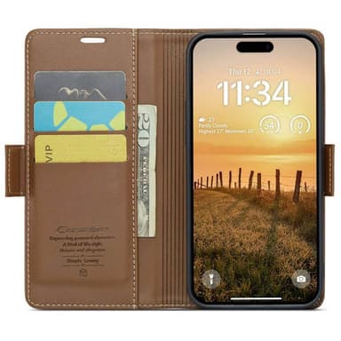 CaseMe mobildeksel 023 iPhone 16 Pro - Brun