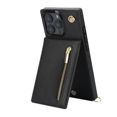 Zipper halskjede deksel iPhone 16 Pro Max - Svart