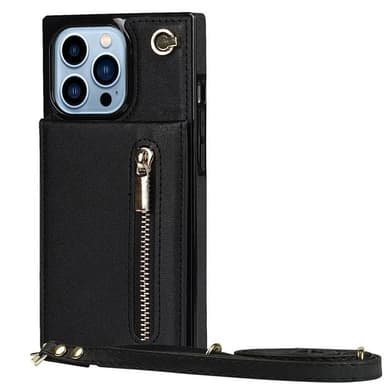 Zipper halskjede deksel iPhone 16 Pro Max - Svart