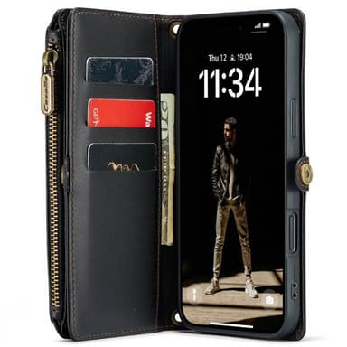 CaseMe mobildeksel C36 iPhone 16 - Svart