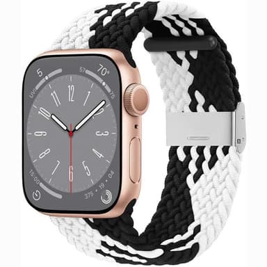 Flettet klokkereim Watch Series 10 (42mm) - Blackwhite