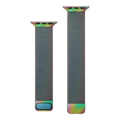 Split milanese klokkereim Watch Series 10 (46mm) - Rainbow