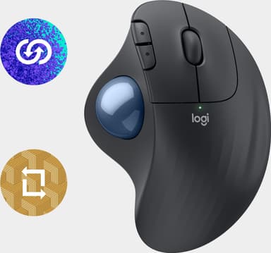 Logitech Ergo M575S trådløs trackball-mus (grafitt)