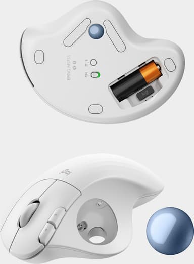 Logitech Ergo M575S trådløs trackball-mus (hvit)