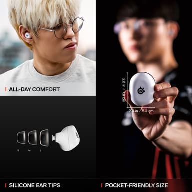 SteelSeries Arctis GameBuds hodetelefoner (hvit)