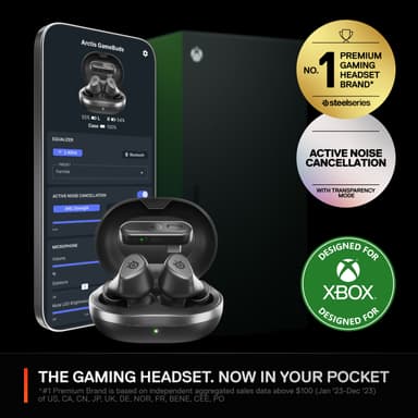 SteelSeries Arctis GameBuds hodetelefoner (Xbox, sort)