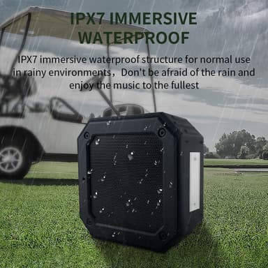Magnetisk Bluetooth-høyttaler Golfvogn Vanntett Subwoofermikrofon