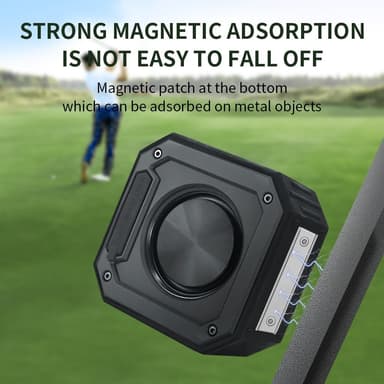 Magnetisk Bluetooth-høyttaler Golfvogn Vanntett Subwoofermikrofon