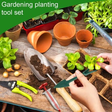 6 stk/sett plastfrøspredningssett 5-trinns rund planter Dibber frødispenser