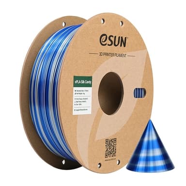 eSUN Silk Candy 1.75mm 1kg - Silver Blue