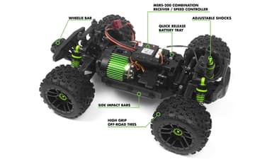Maverick Atom 1:18 4WD Truck Green - Komplett