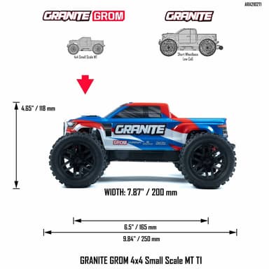 ARRMA Granite Grom Mega 4WD Blue - RTR