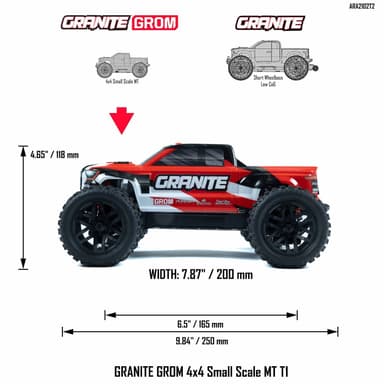 ARRMA Granite Grom Mega 4WD Red - RTR