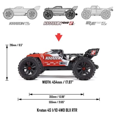 ARRMA Kraton 4S V2 BLX 4WD Green 1/10 - RTR