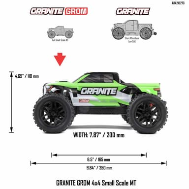 ARRMA Granite Grom Mega 4WD Green - RTR