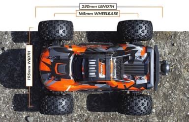Maverick Atom 1:18 4WD Truck Orange - Komplett